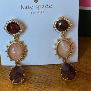 NEW kate spade NY "Perfectly Imperfect" earrings. Never worn. CZ stones